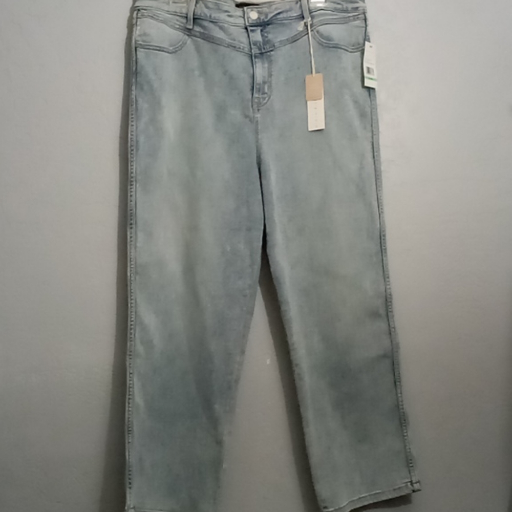 NWT Sanctuary Denim Los Angeles Modern Standard Straight High Rise Crop Jeans 34